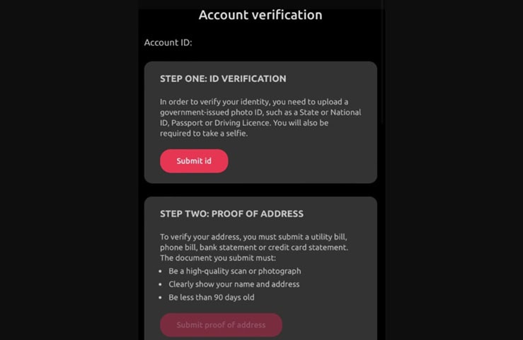 Account Verification
