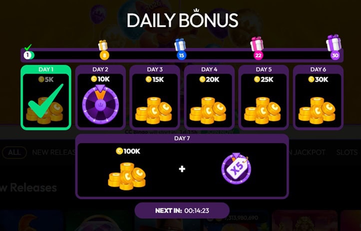 Daily Bonus Rewards