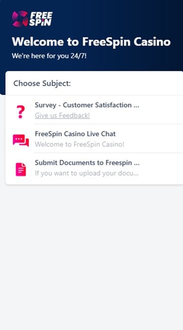 FreeSpin Support