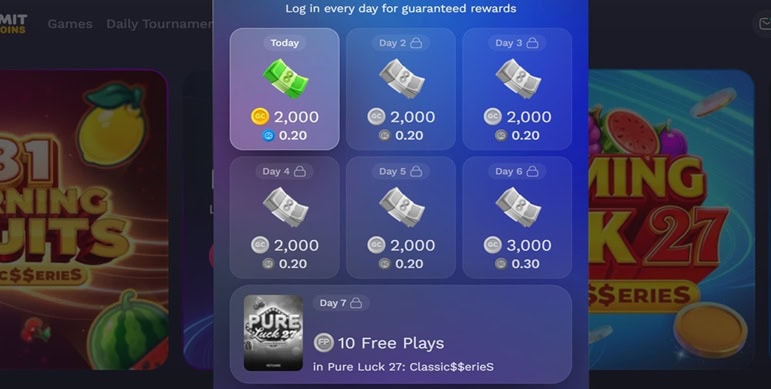 NoLimitCoins Daily Bonus