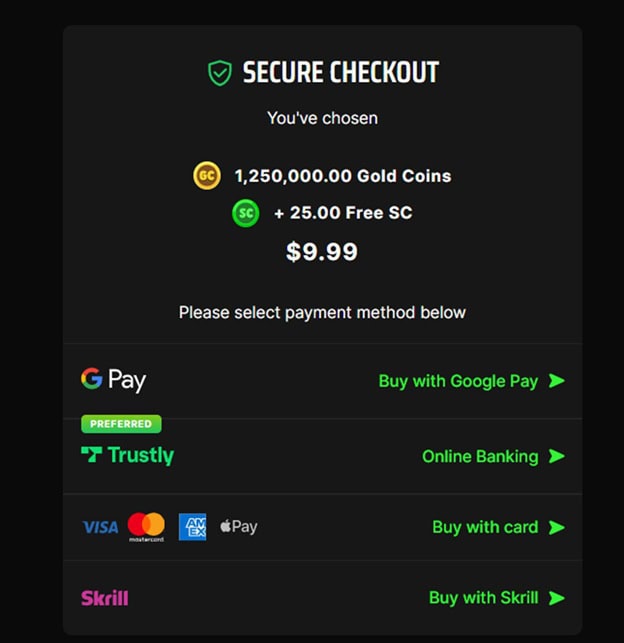 Trustly Secure Checkout