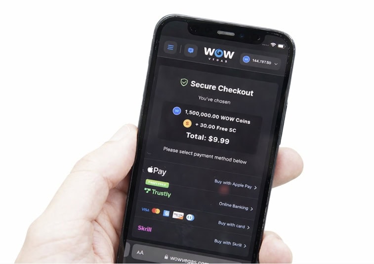WOW Vegas Apple Pay