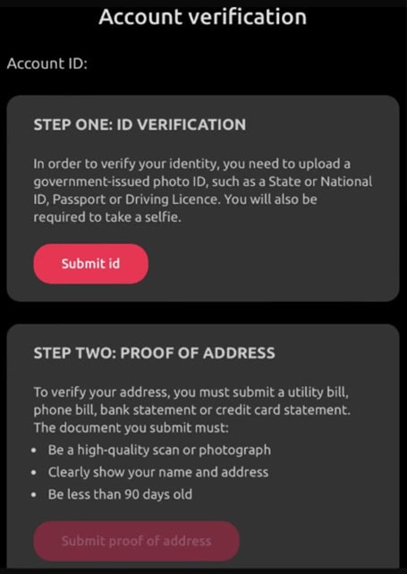 Account Verification
