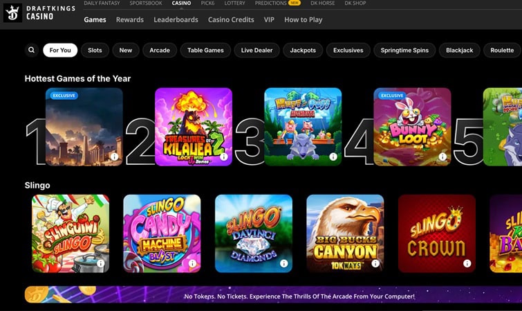 DraftKings Casino Games