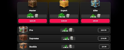 mystery box card crush