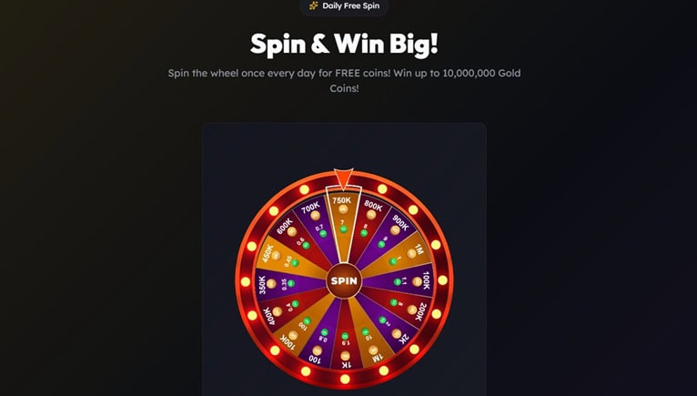 Sweep Las Vegas Wheel Bonus