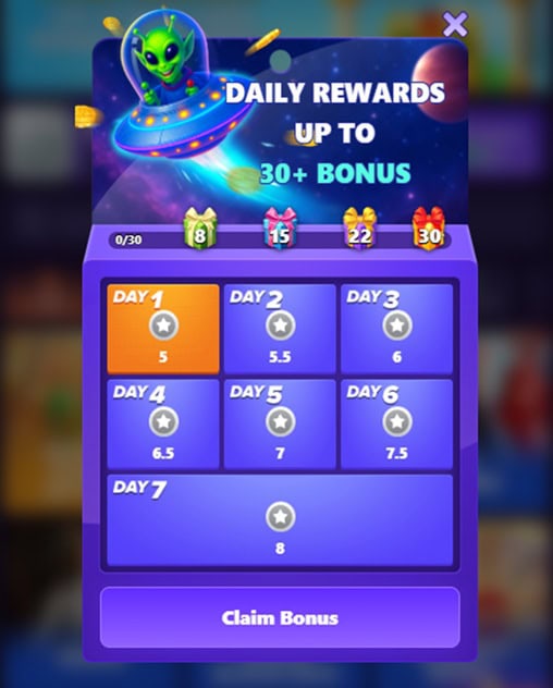 SweepsBlast Daily Bonus