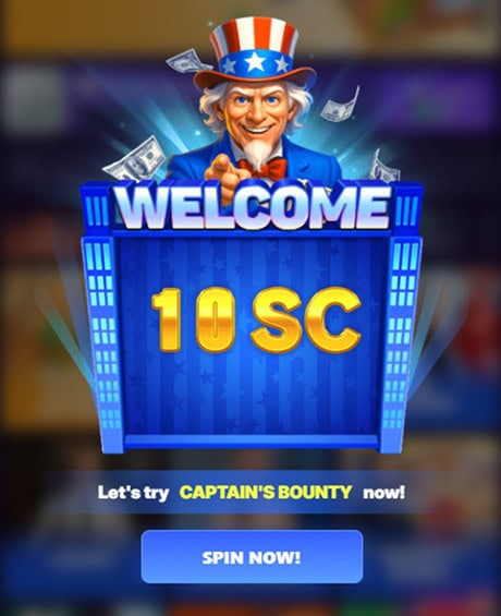 SweepsBlast Welcome Bonus