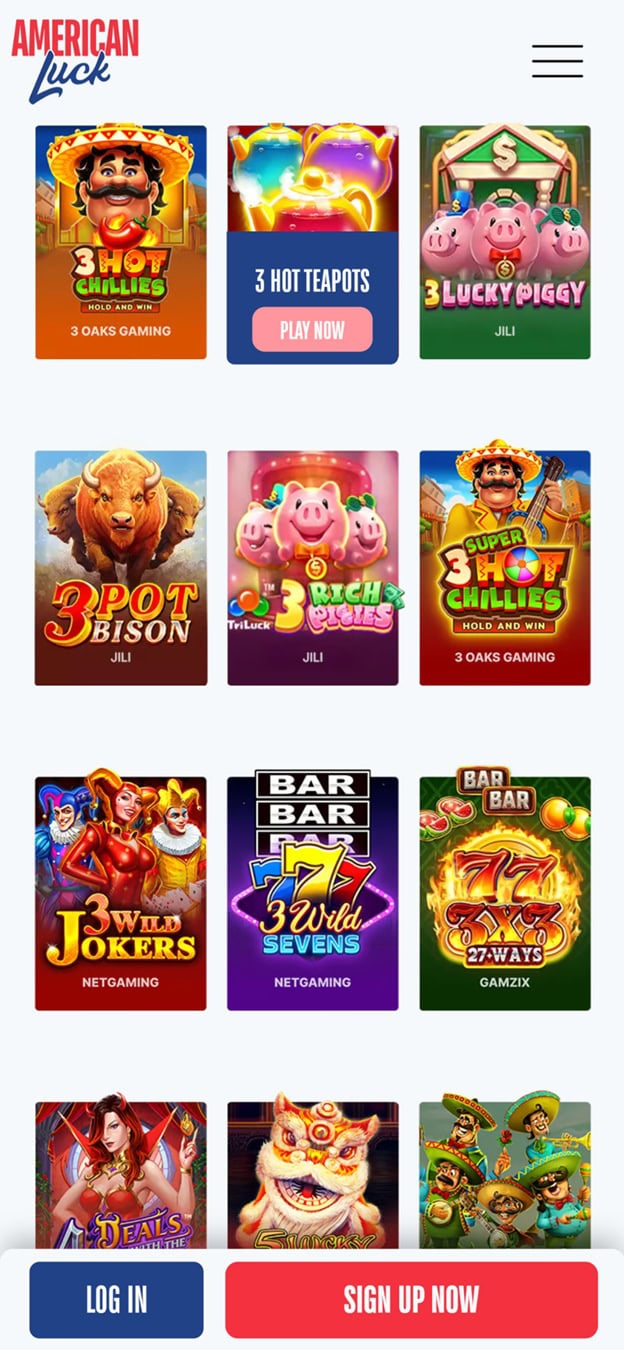 American Luck Homepage