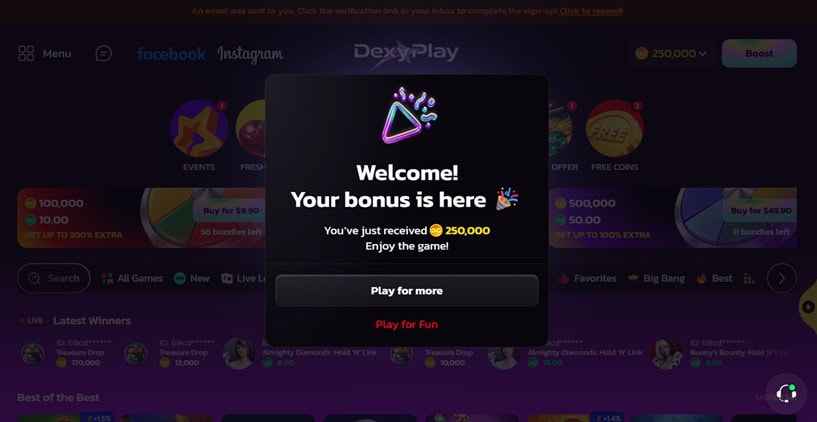 DexyPlay Bonus