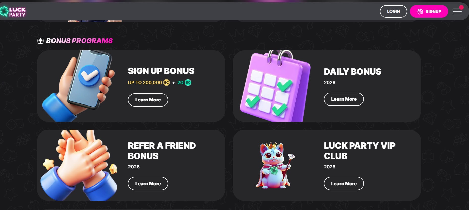 Luck Party Promos