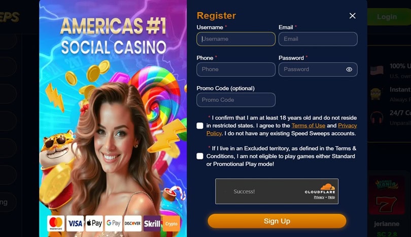 SpeedSweeps Register