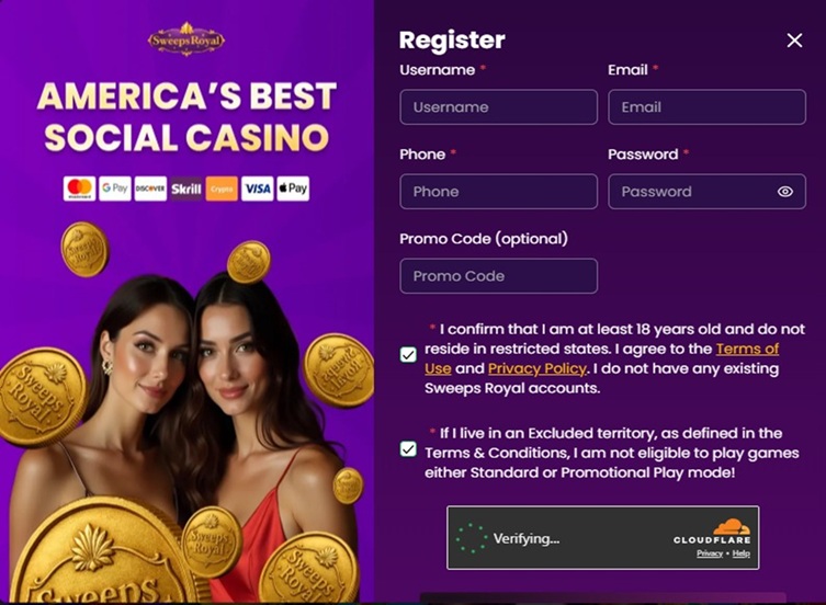 SweepsRoyal Register