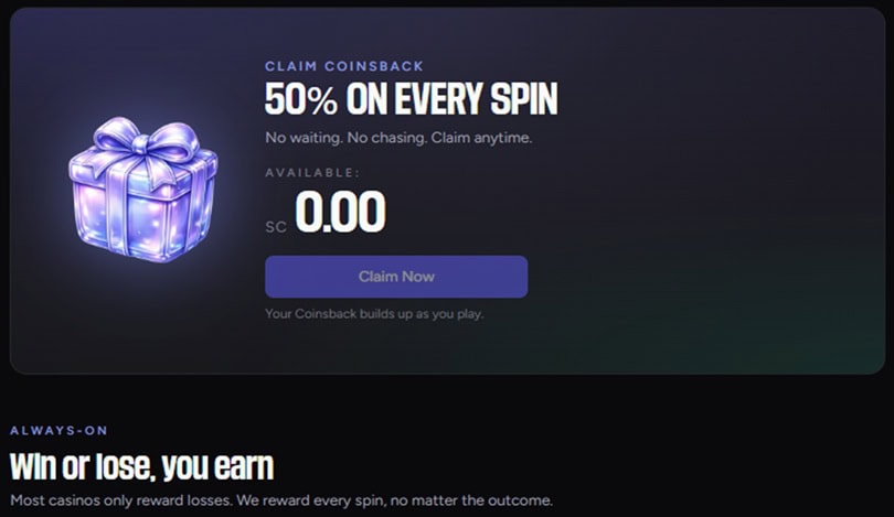 CoinsBack Spin Bonus