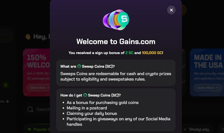 Gains Bonus