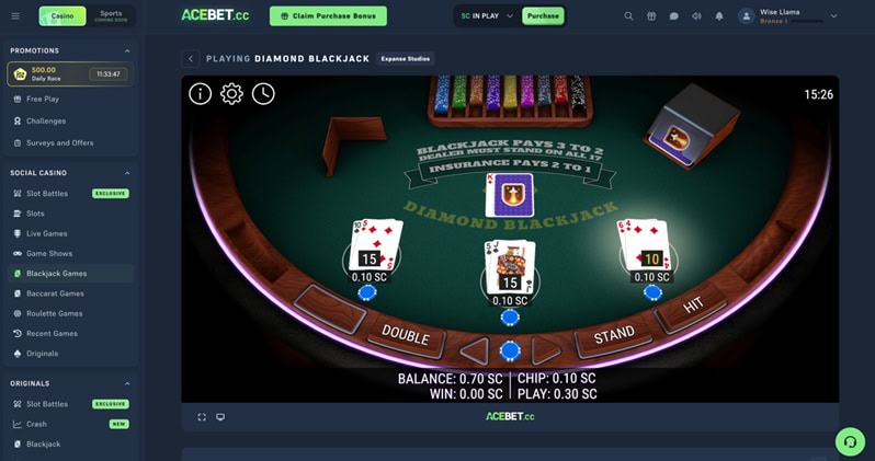 Acebet UX