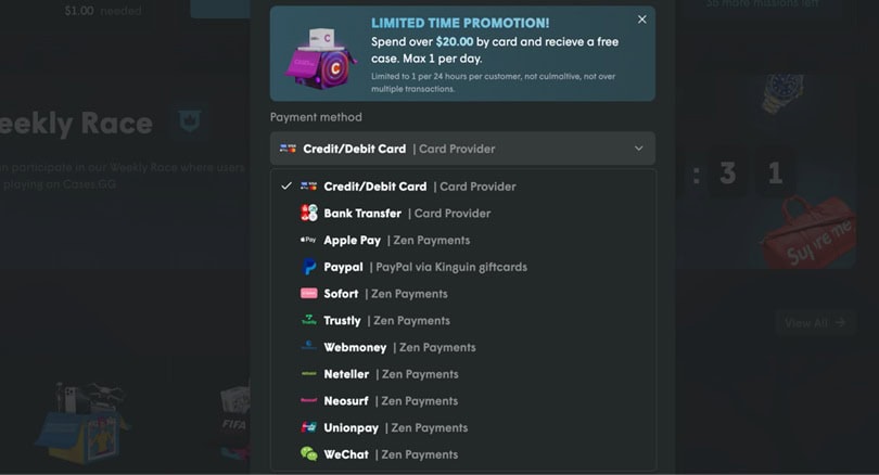 Cases.gg Banking