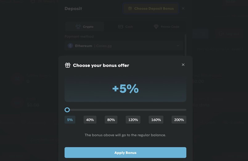 Cases.gg Bonus Offer
