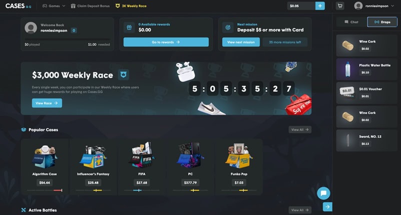 Cases.gg UX