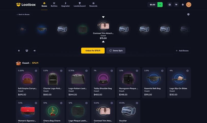 LootBox UX