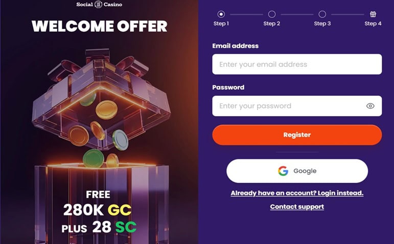 Lucky Slots Register