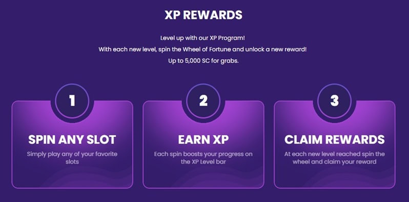 Lucky Slots XP Rewards