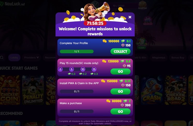 NewLuck Missions