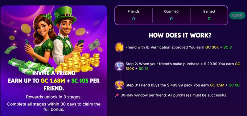 NewLuck Referral Bonus