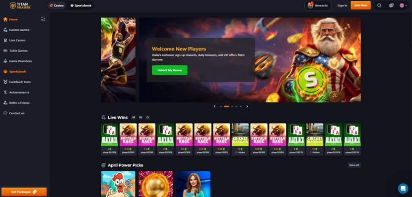 TitanTreasure Homepage