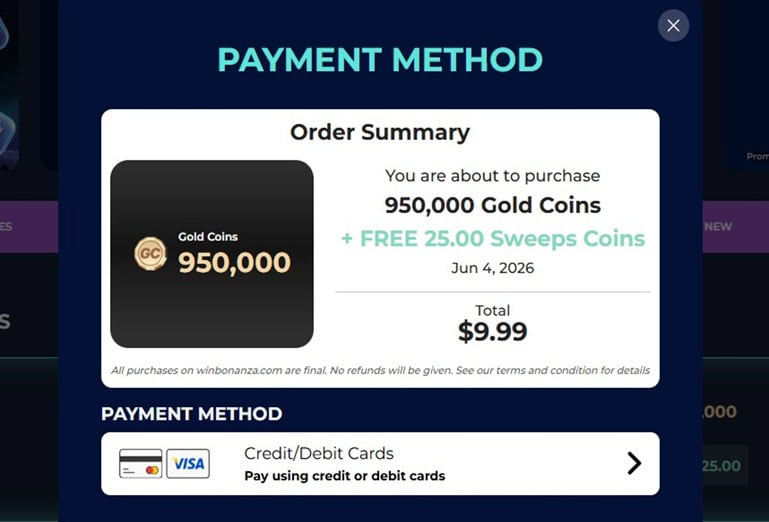 WinBonanza Banking